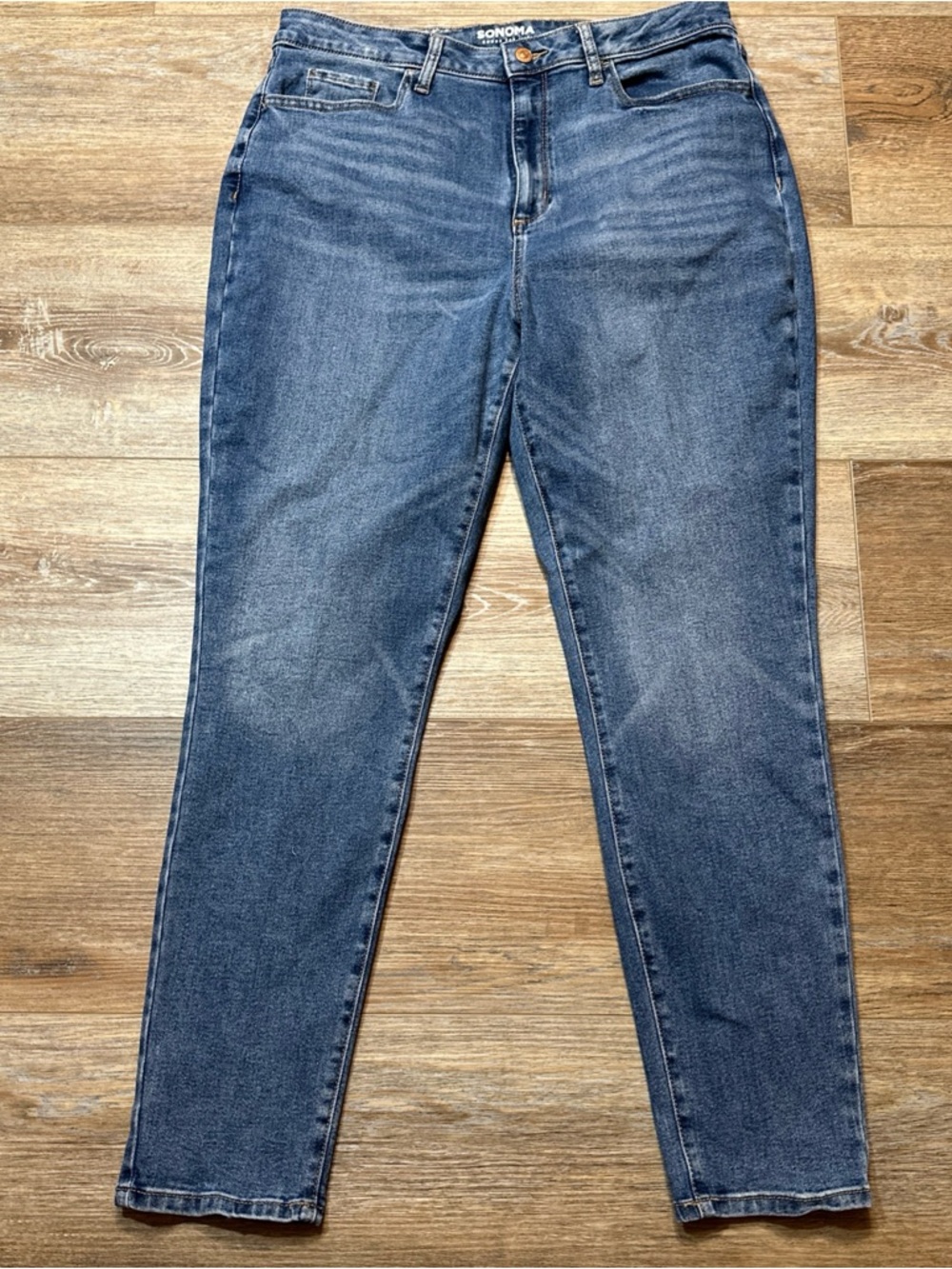 SONOMA Women's Skinny Jeans in Dark Blue Wash